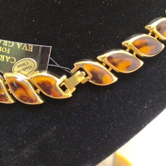 Eva Graham Tigers Eye Necklace NWT. Nice vintage Quality - Picture 6 of 6